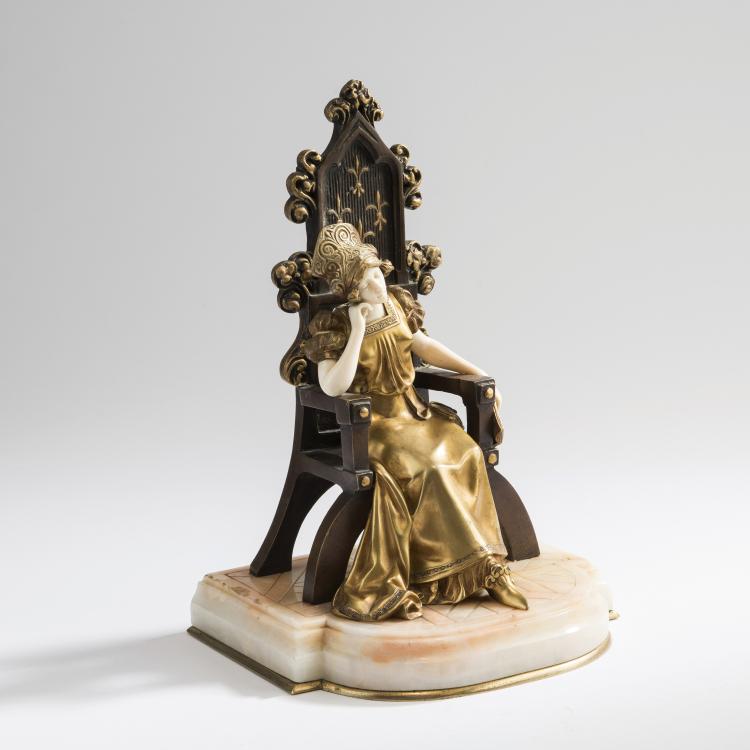 Hauptbild zu Objekt, Prinzessin auf dem Thron, um 1908, 147B 329