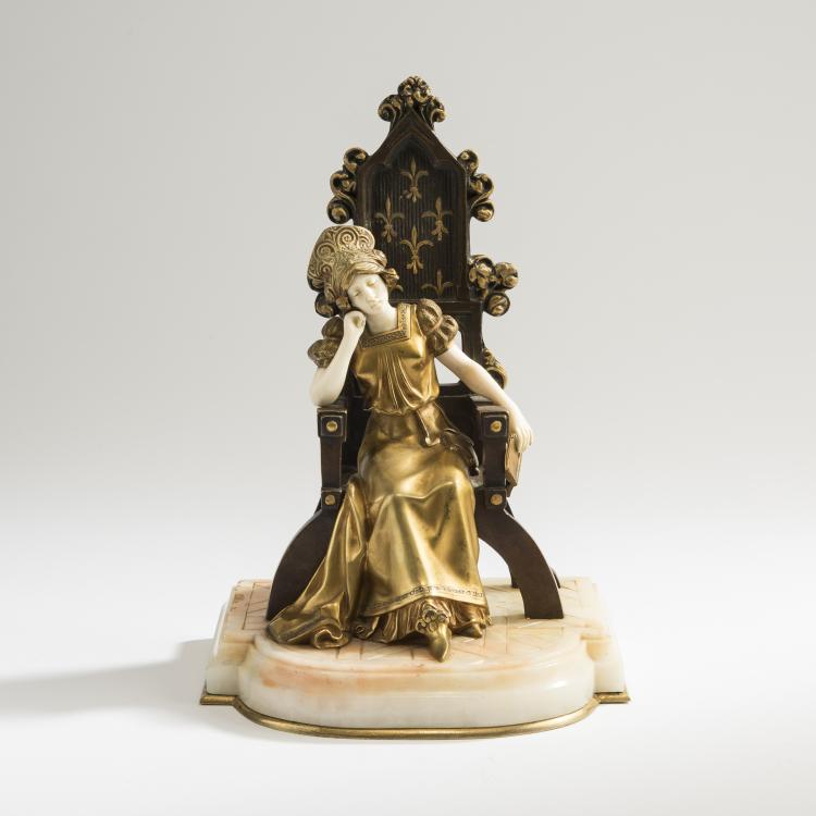 Bild 1 zu Objekt, Prinzessin auf dem Thron, um 1908, 147B 329