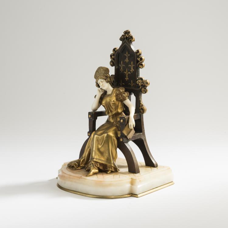 Bild 2 zu Objekt, Prinzessin auf dem Thron, um 1908, 147B 329