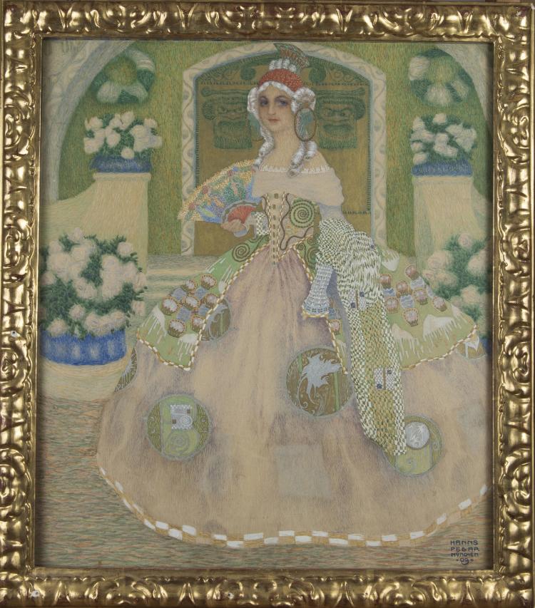 Hauptbild zu Objekt, 'Dame in Robe', 1909, 147B 610