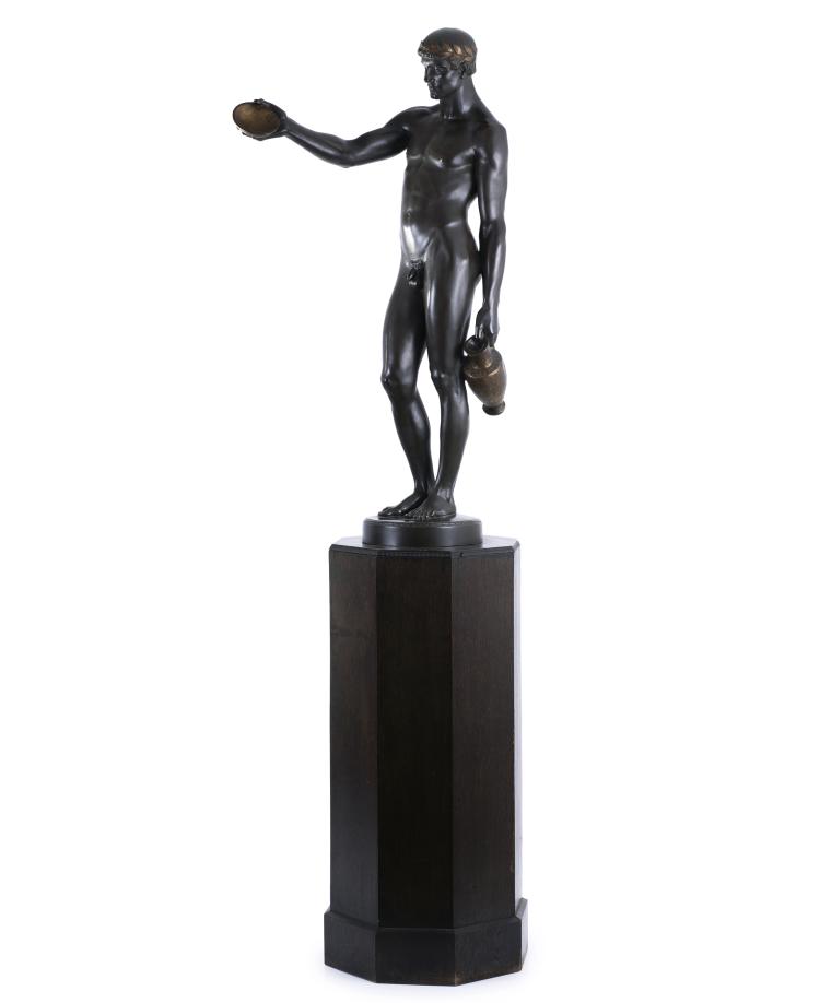 Hauptbild zu Objekt, Gro&szlig;e Skulptur 'Ganymed', 1880er Jahre , Deutschland, 147B 343