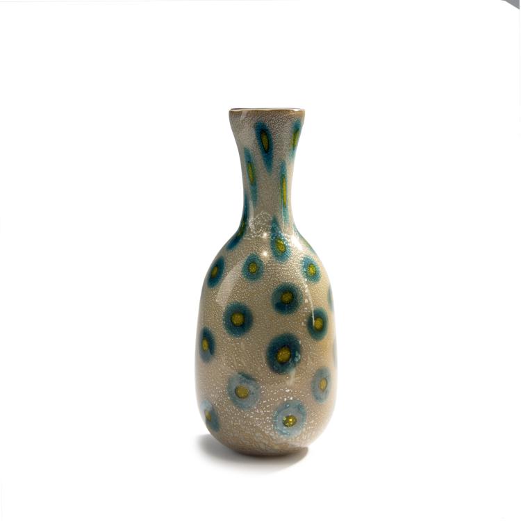 Hauptbild zu Objekt, 'A reazione polichroma' vase, c. 1950, Giulio Radi, A.Ve.M., Murano, 149C 697