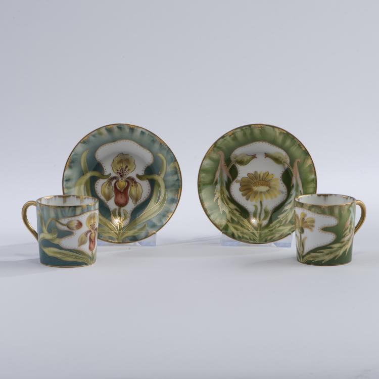Bild 1 zu Objekt, Two mocha cups '65 / 3a' with decor '599', 1899/1900, Nymphenburg, KPM, 147B 560