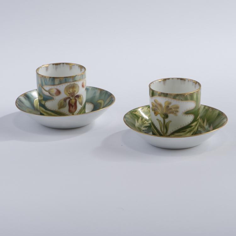 Bild 2 zu Objekt, Two mocha cups '65 / 3a' with decor '599', 1899/1900, Nymphenburg, KPM, 147B 560