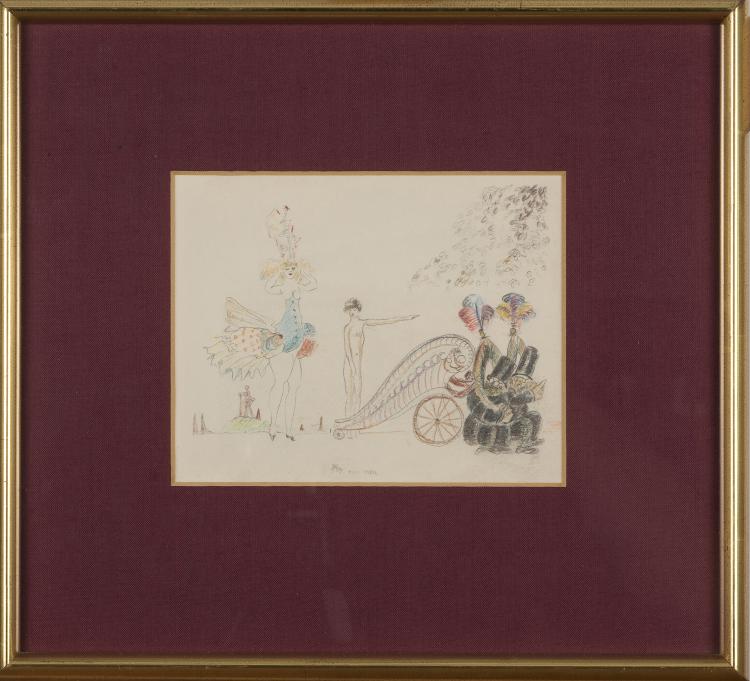 Hauptbild zu Objekt, Zeichnung aus der Serie 'Professoren', 1919, 147B 601