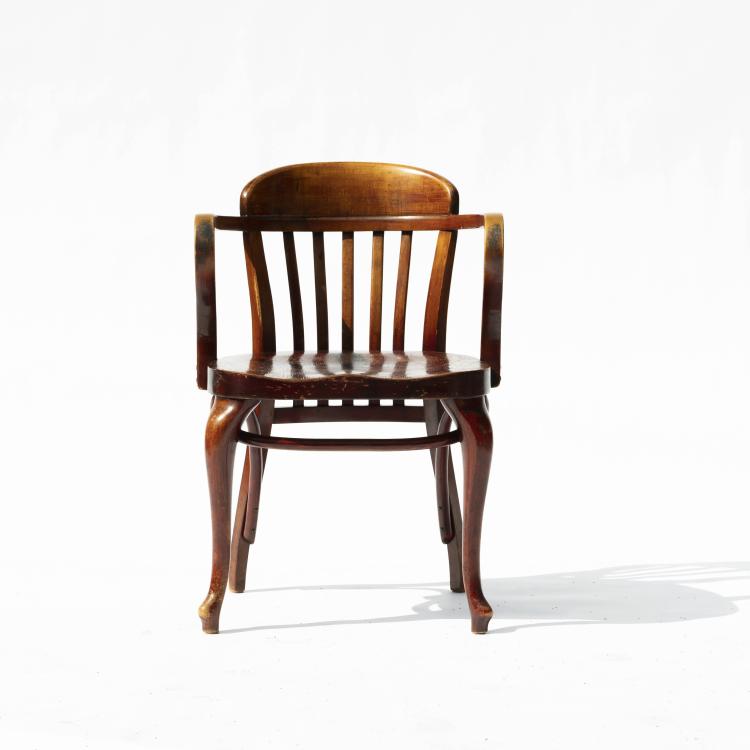 Hauptbild zu Objekt, Armlehnstuhl 'Caf&eacute; Capua - 519', 1913, Thonet, Wien, 148A 96