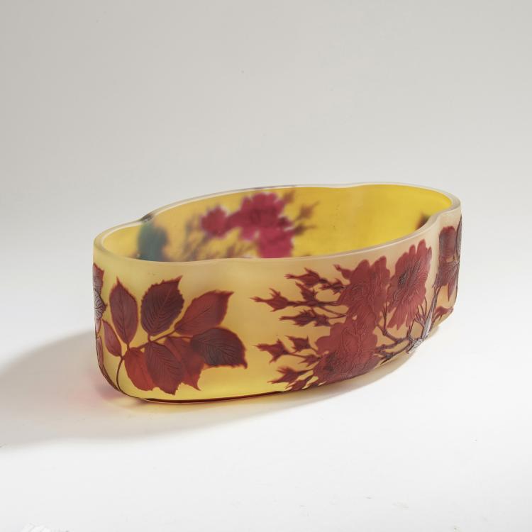 Hauptbild zu Objekt, Schale 'Roses', 1920er Jahre, Gall&eacute;, Etablissements, Nancy, 147B 224