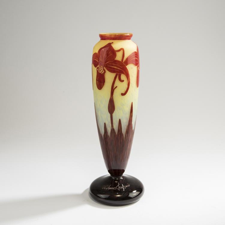 Hauptbild zu Objekt, Vase 'Orchid&eacute;es', 1924-27, Schneider, Epinay-sur-Seine, 147B 251