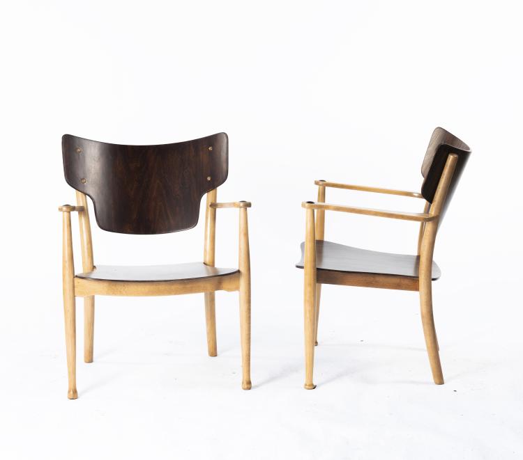 Bild 8 zu Objekt, Zwei Armlehnsessel 'Portex', 1944, Thonet, Wien, 148A 109