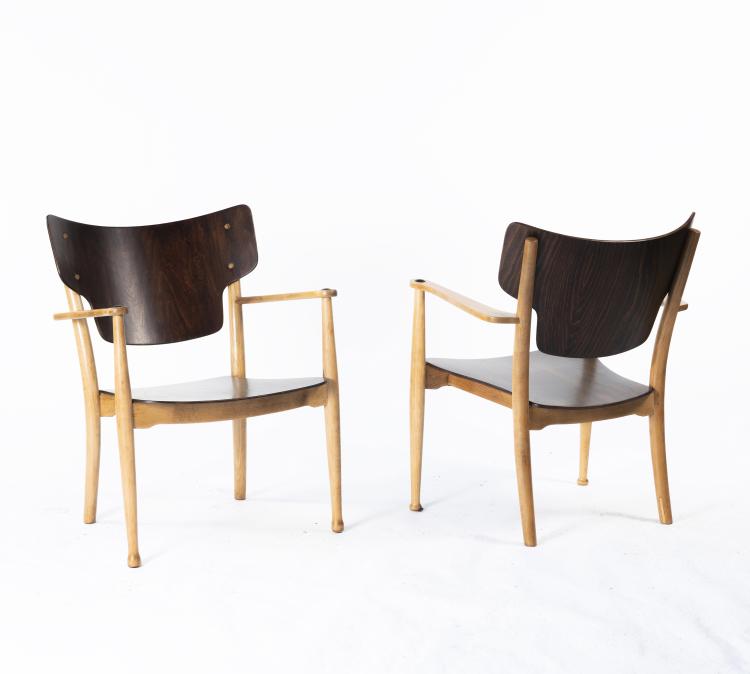 Bild 9 zu Objekt, Zwei Armlehnsessel 'Portex', 1944, Thonet, Wien, 148A 109