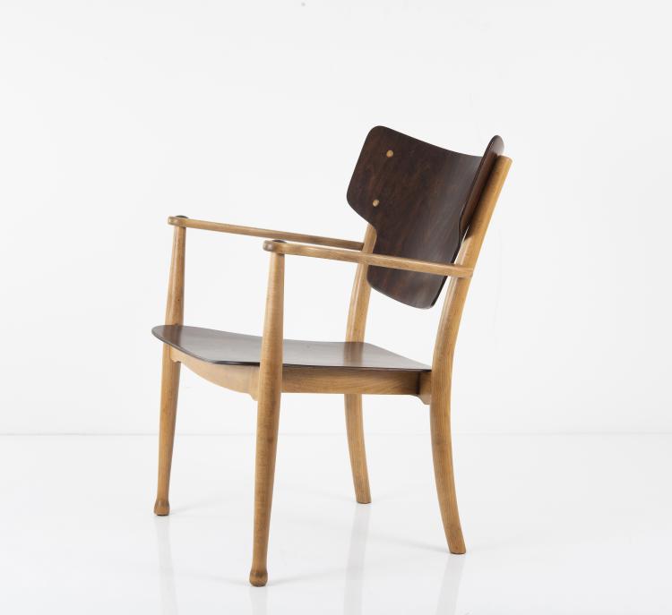 Bild 15 zu Objekt, Zwei Armlehnsessel 'Portex', 1944, Thonet, Wien, 148A 109