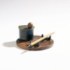 Inkwell with shelf and pen, 1936