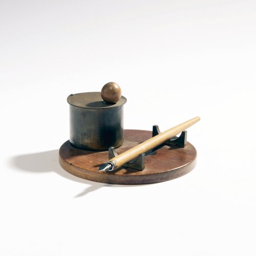 Inkwell with shelf and pen, 1936