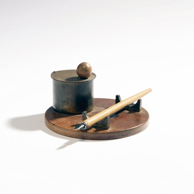 Hauptbild zu Objekt, Tintenfass mit Ablage und Feder, 1936, Ruppelwerk, Gotha, 148A 185