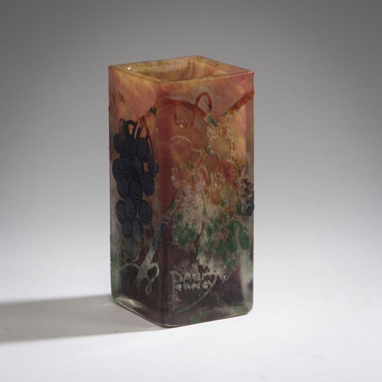 Hauptbild zu Objekt, Vase 'Raisins', 1904, Daum Fr&egrave;res, Nancy, 147B 108