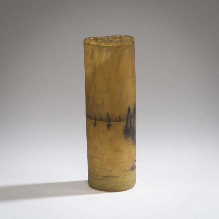 Bild 2 zu Objekt, Vase 'Voiliers, soleil couchant', um 1910, Daum Fr&egrave;res, Nancy, 147B 143