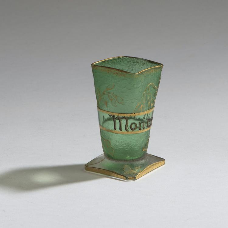 Hauptbild zu Objekt, Shot glass 'Perce-Neige', c. 1895, Daum Fr&egrave;res, Nancy, 147B 93