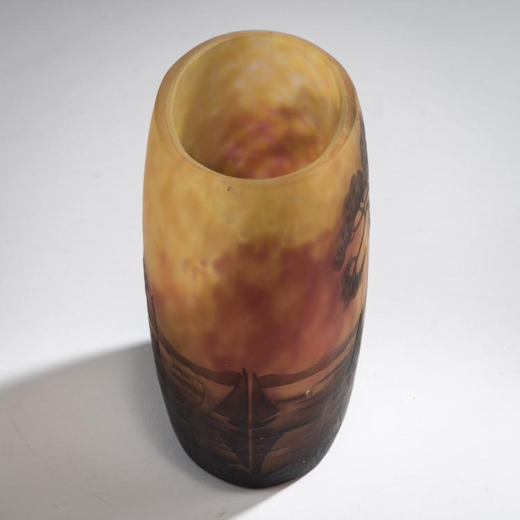 Bild 4 zu Objekt, Vase 'Paysage lacustre' um 1910, Daum Fr&egrave;res, Nancy, 147B 147