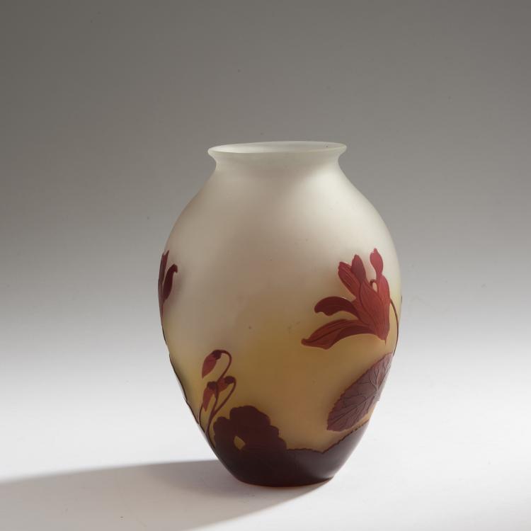 Bild 1 zu Objekt, Vase 'Cyclamens', 1920er Jahre, Gall&eacute;, Etablissements, Nancy, 147B 228