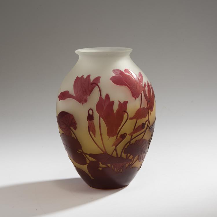 Bild 2 zu Objekt, Vase 'Cyclamens', 1920er Jahre, Gall&eacute;, Etablissements, Nancy, 147B 228