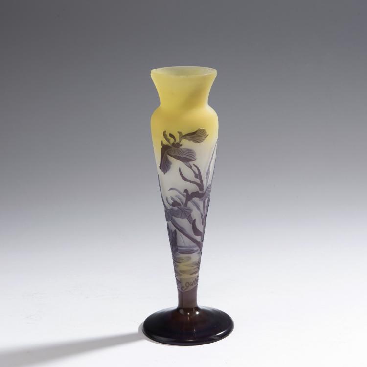 Hauptbild zu Objekt, Vase 'Iris et N&eacute;nuphars', 1908-14, Gall&eacute;, Etablissements, Nancy, 147B 214