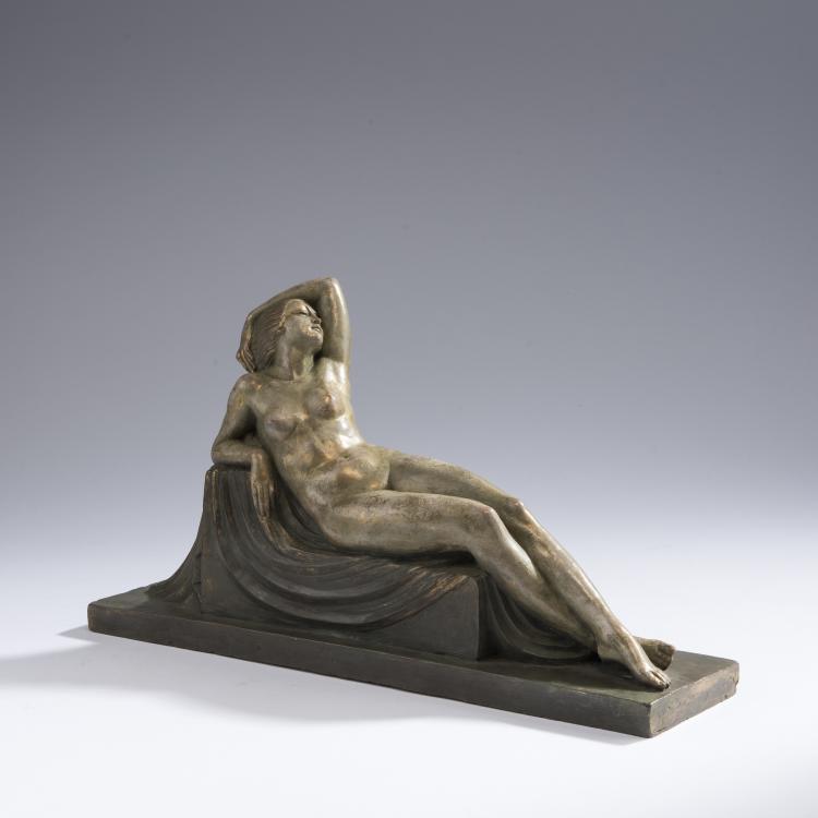 Bild 1 zu Objekt, Recling nude, c. 1925, Guerbe, 147B 530