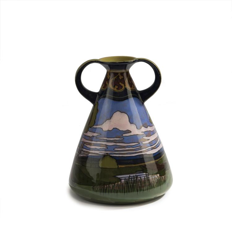 Hauptbild zu Objekt, Henkelvase, um 1900, Schwarz, J. von, N&uuml;rnberg, 147B 568