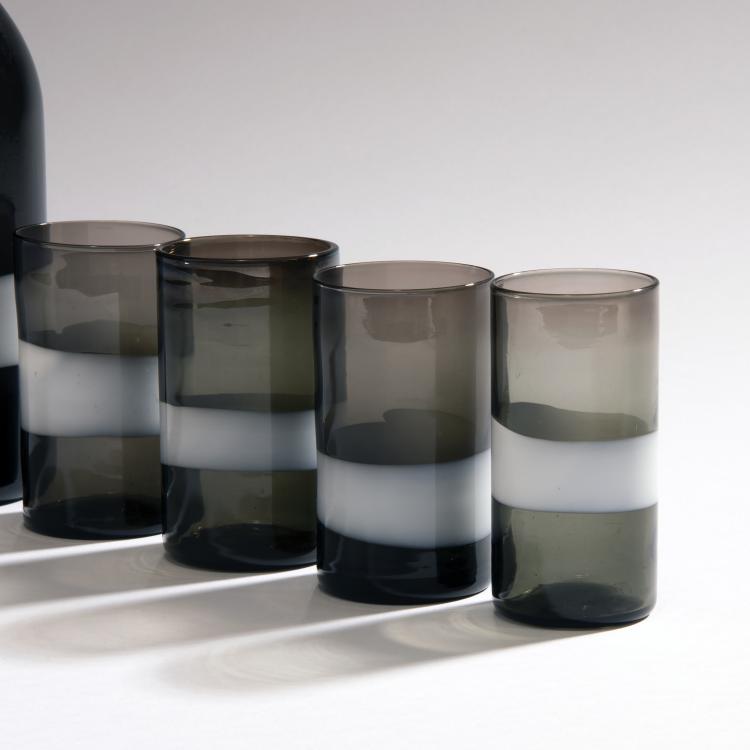 Bild 2 zu Objekt, 'Morandiana III' carafe with four jars , 1949/50, Gio Ponti, Venini & C., Murano, 149C 560