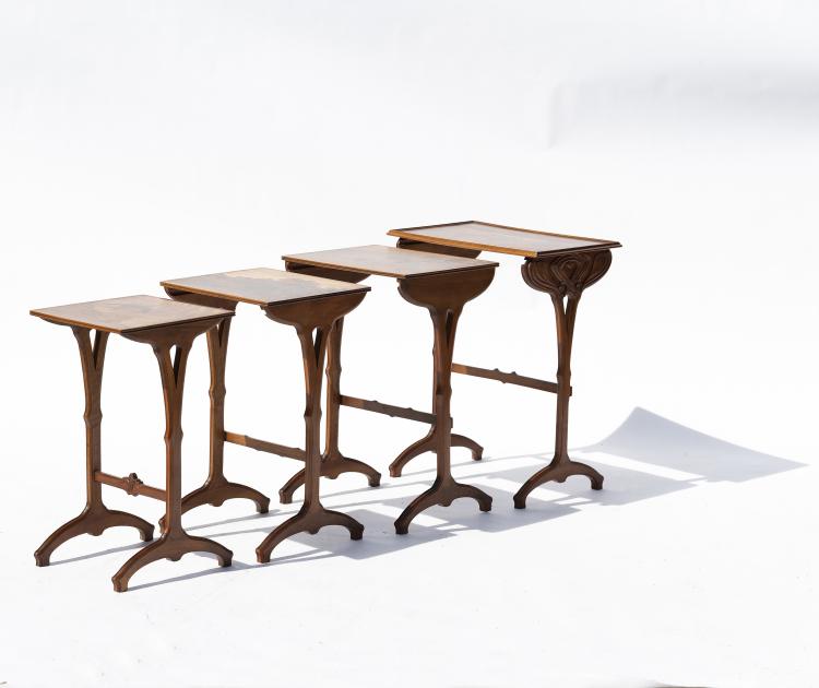 Bild 3 zu Objekt, Four nesting tables 'Gauloise', c. 1918, Gall&eacute;, Etablissements, Nancy, 147B 670