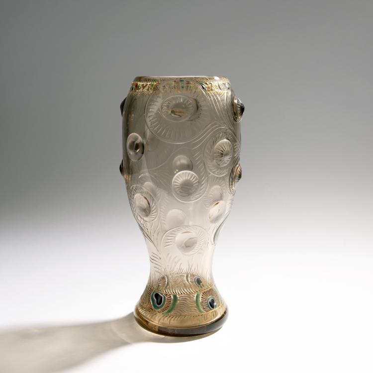 Hauptbild zu Objekt, Vase 'Plumes de P&acirc;on', 1884, Gall&eacute;, Emile, Nancy, 147B 170