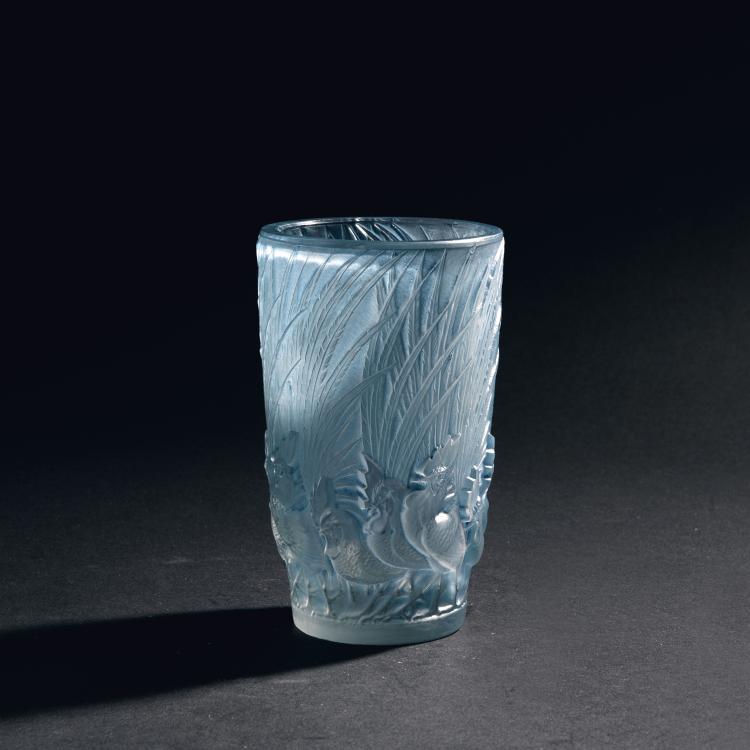 Hauptbild zu Objekt, Vase 'Coqs et Plumes', 1928, Lalique, Ren&eacute;, Wingen-sur-Moder, 147A 44