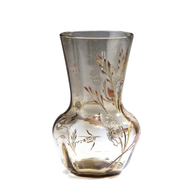 Hauptbild zu Objekt, Vase 'Crysanth&egrave;mes libellules', um 1890, Gall&eacute;, Emile, Nancy, 147B 178