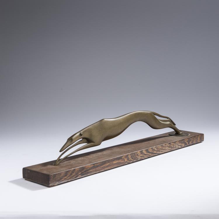 Bild 1 zu Objekt, Windhund, 1930-50er Jahre , Hagenauer, Wien (zugeschrieben), 147B 356