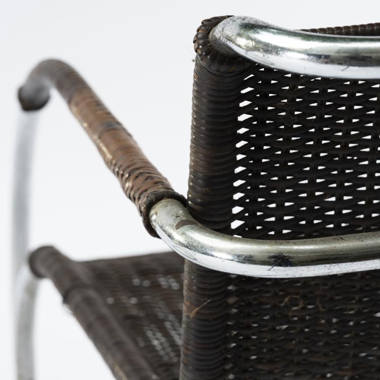 Bild 3 zu Objekt, Zwei Armlehnst&uuml;hle 'MR 20', zwei St&uuml;hle 'MR 10', ein Tisch 'MR 140', 1927, Berliner Metall-Gewerbe Jos. M&uuml;ller, Berlin, 148A 122