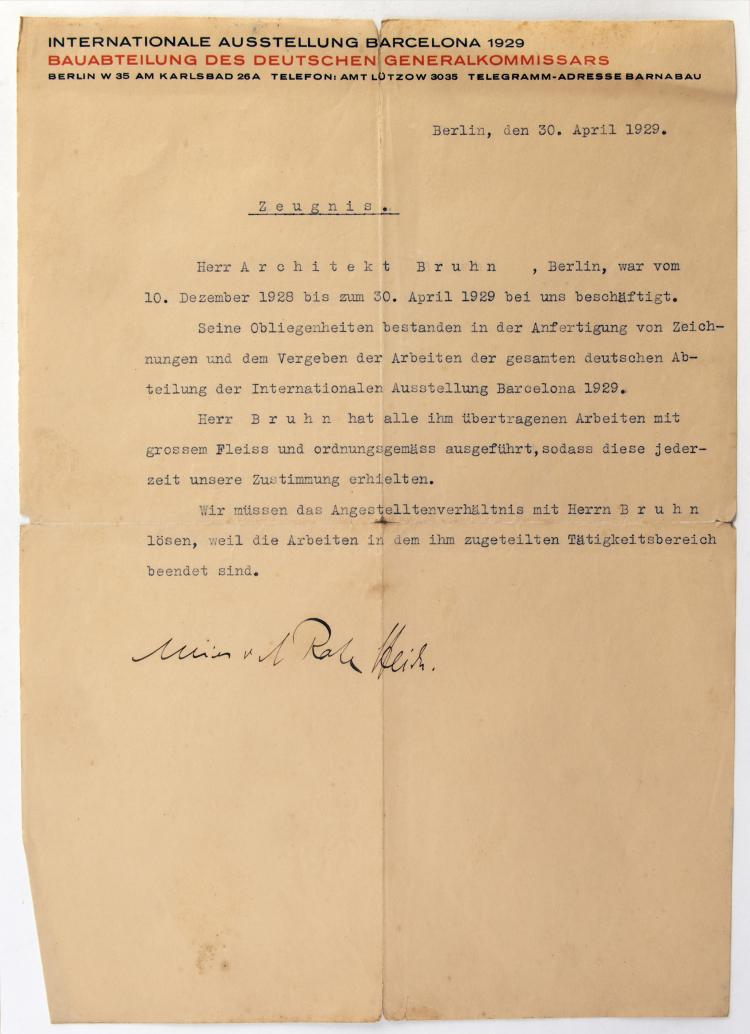 Bild 32 zu Objekt, Zwei Armlehnst&uuml;hle 'MR 20', zwei St&uuml;hle 'MR 10', ein Tisch 'MR 140', 1927, Berliner Metall-Gewerbe Jos. M&uuml;ller, Berlin, 148A 122