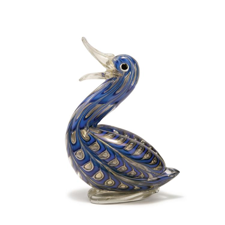 Hauptbild zu Objekt, 'Graffito' duck, 1969, Ercole Barovier, Barovier & Toso, Murano, 149C 642