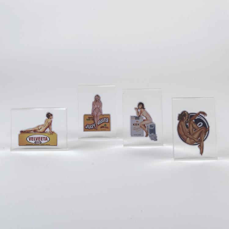 Hauptbild zu Objekt, Advertising material with four motifs after Mel Ramos, (from 1960-2015 motifs), 148C 573