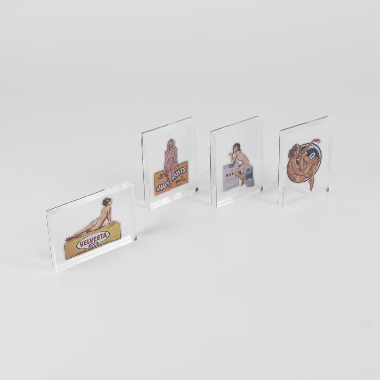Bild 1 zu Objekt, Advertising material with four motifs after Mel Ramos, (from 1960-2015 motifs), 148C 573