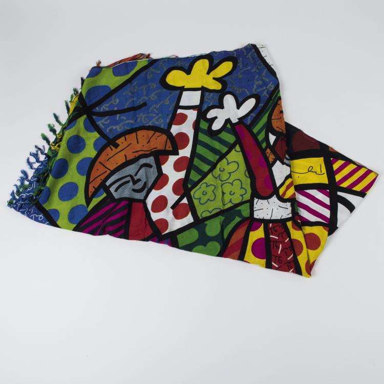 Hauptbild zu Objekt, Without Title (Foulard Baliblue by Britto TM), 2011, Baliblue by Britto, 148C 520