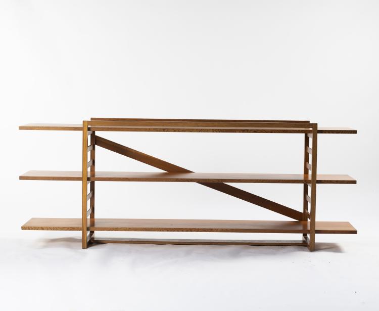 Hauptbild zu Objekt, Unikatregal nach dem Modell in der Einrichtung einer Berliner Mietwohnung, um 1934, Deutschland, 148A 276