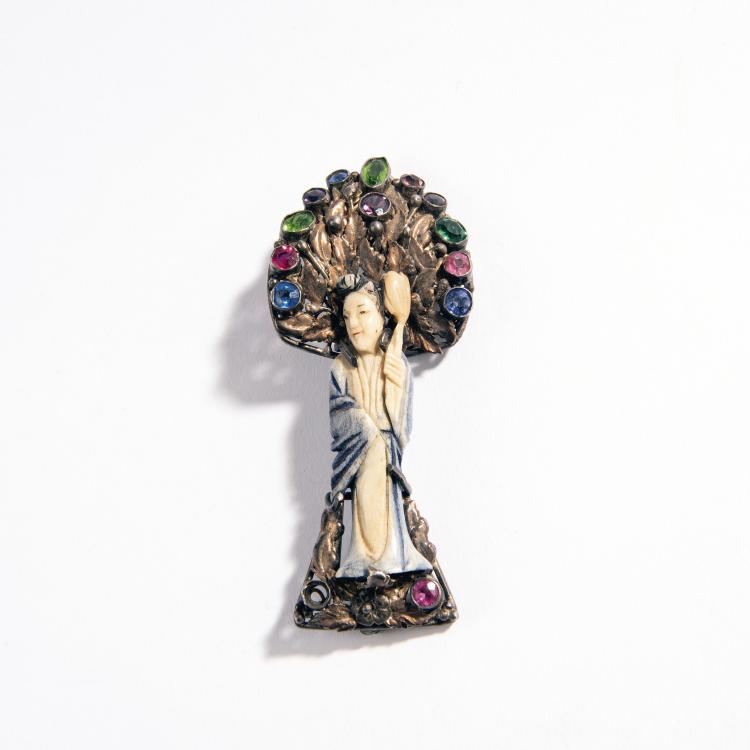 Hauptbild zu Objekt, Brosche, um 1930, Hob&eacute;, USA, 147B 505