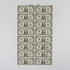 '16 One Dollar Notes' (uncut), circa 1981