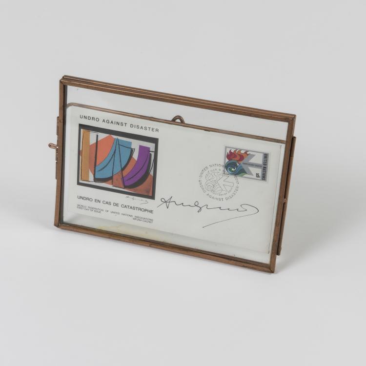 Bild 2 zu Objekt, Envelope 'Undro Against Disaster' with postmark of the UN dated March 9, 1979, 148C 606