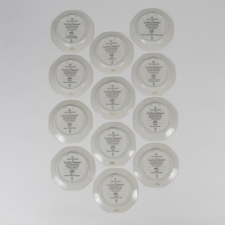 Bild 2 zu Objekt, Zw&ouml;lf Teller 'Las Flores Dalinianas', 1981, KPM Kopenhagen, 148C 528