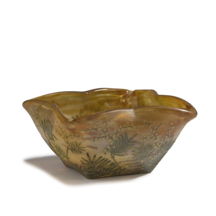 Hauptbild zu Objekt, 'Mimosas' bowl, c. 1902, Daum Fr&egrave;res, Nancy, 147B 105
