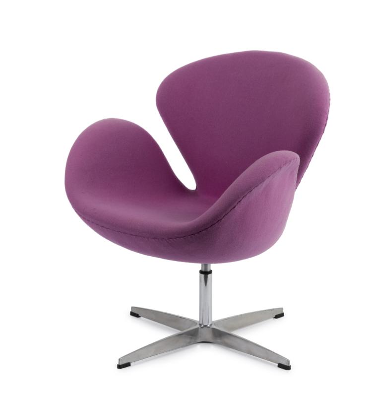 Hauptbild zu Objekt, Sessel 'Swan', 1957/58, Hansen Fritz, Aller&oslash;d, 148A 236