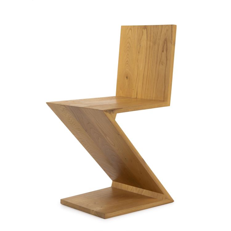 Hauptbild zu Objekt, Stuhl 'ZigZag', 1932-34, Gerrit Rietveld, Cassina, Mailand, 149B 309