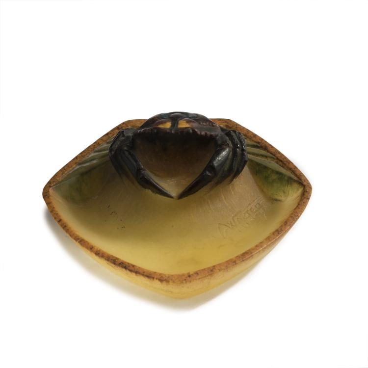 Hauptbild zu Objekt, Schale mit Taschenkrebs, um 1925, Walter, Amalric, Nancy, 147B 263