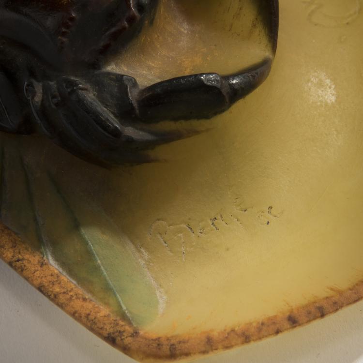 Bild 2 zu Objekt, Schale mit Taschenkrebs, um 1925, Walter, Amalric, Nancy, 147B 263