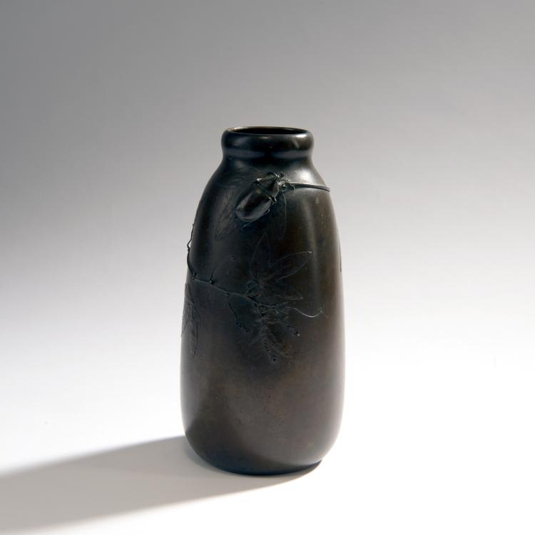 Hauptbild zu Objekt, Vase 'Hirschk&auml;fer', um 1900, Elmqvist, Hugo, Stockholm, 150B 402